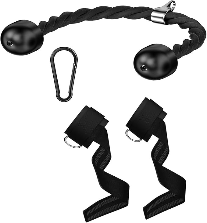 Cable Machine Attachment for Home Gym, Tricep Press LAT Pull Down Attachment, Cable Machine Accessories, Tricep Press Down Cable Attachment for Weight Fitness Multiple Options