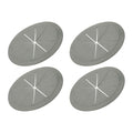 PATIKIL Desk Grommet 3-3/16", 4 Pcs Round Cable Grommet Cord Hole Cover with Adhesive Tape Flexible Table Wire Organizer for Office Home Table Countertop, Gray