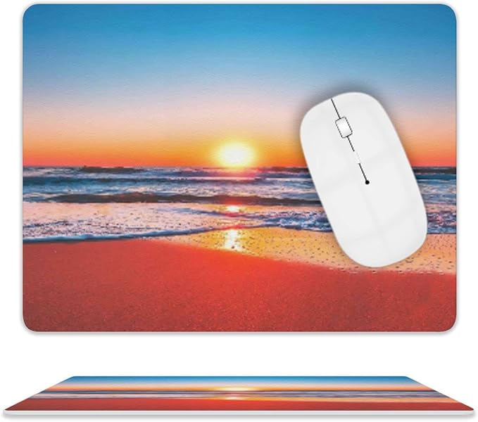 Sunrise Mouse Pad, Square Mousepad,Waterproof Mouse Mat Non-Slip Rubber Base MousePads for Office Home Laptop Travel, 9.5"x7.9"x0.12" Inch