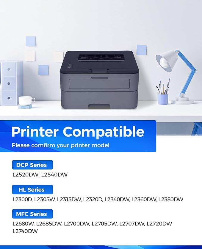 DR630 Drum Unit (Not Toner) 2-Pack Replacement Compatible for Brother DR-630 Imaging Drum HL-L2380DW HL-L2320D HL-L2340DW DCP-L2540DW MFC-L2700DW MFC-L2720DW HL-L2300D HL-L2360DW MFC-L2740DW Printer