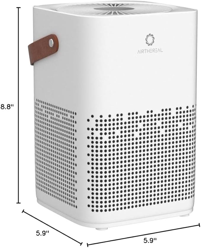 Airthereal ADH70 True HEPA Filter Air Purifier for Desktop, Bedroom and Car with Sleep Mode, Removes Allergies, Dust, Pollen, Smoke and Odor, Type-C USB power cable, Day Dawning, White (2-Pack)