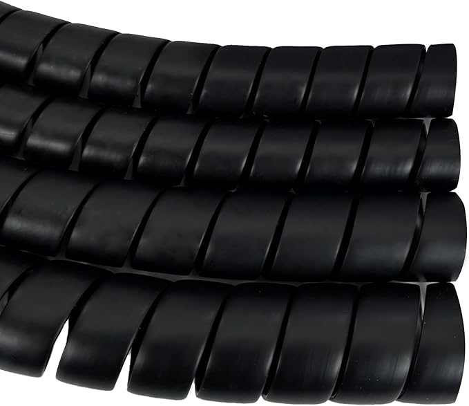 Spiral Wrap Hose Cable Protector - 1.58" OD x 12' Pre-Cut Lengths-Safe Hose Protector to Avoid Wear and Extend Life for Hydraulic Pneumatic Hoses