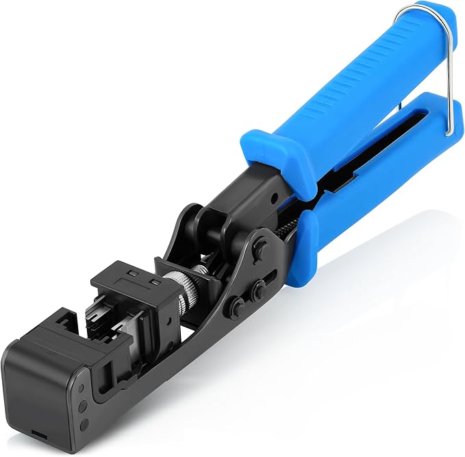 Everest easyJACK - 90° Angled Speed Termination Keystone Tool - Time Saver Network Punch Down Tool - To Be Used ONLY with Everest 90° Angled RJ45 Cat5e, Cat6a and Cat6 Keystone Jacks (B087N7QQD2)