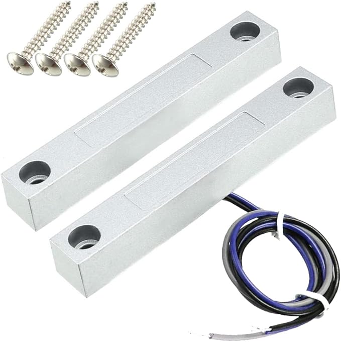 Rolling Door Contact Magnetic Reed Switch Alarm with 3 Wires for N.O./N.C. Applications MC-58