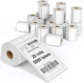 FungLam 4"X6" Thermal Shipping Labels, 5000 Labels, 20 Rolls, Compatible with Rollo, Munbyn, iDPRT Thermal Printers