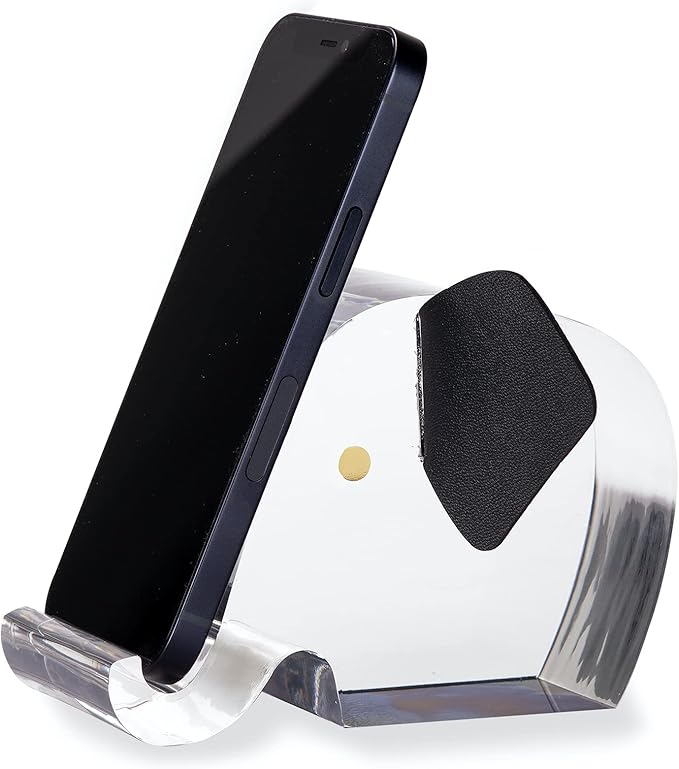 Kate Spade New York Acrylic Cell Phone Stand, Novelty Phone Holder for Desk, Elephant