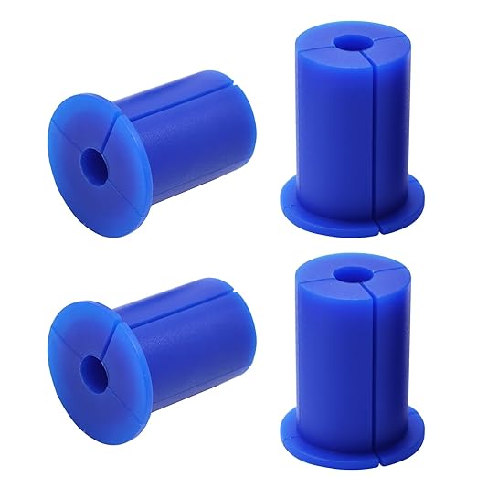 4pc Starlink Cable Grommet 1" Silicone Waterproof Wall Hole Pass Through Split Cable Bushings for TV Wire Ethernet Cord, Starlink Cable Routing Kit Accessories, 38mm/1.5" Ht, Blue