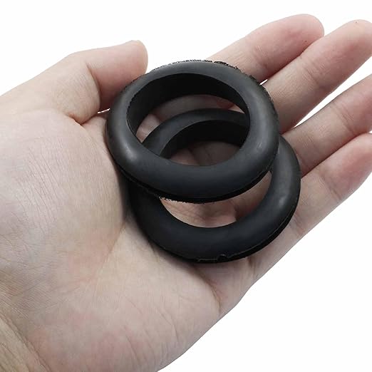 12 Pcs Rubber Grommets, 1-9/16" Inside Diameter 1-3/4" Drill Hole Rubber Wire Grommets O Ring Grommets for Wire, Firewall, Cables, Plugs, Automotive