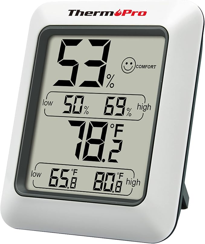 ThermoPro TP50 Digital Hygrometer Indoor Thermometer Room Thermometer and Humidity Gauge with Temperature Humidity Monitor