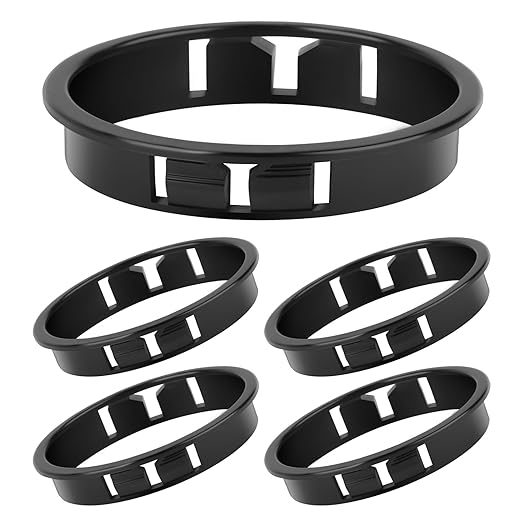 5PCS 3-9/16" Black Cable Snap Bushing Grommet, Snap in Cord Bushing Protect Cables
