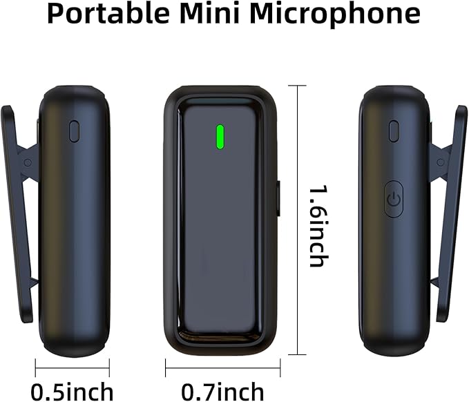2 Pack Wireless Lavalier Microphone - Image 9