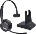 Yealink WH64 Teams Mono DECT & Bluetooth Wireless Headset, 606ft Range Microsoft Certified, Single On Ear Headphone with 3X Noise Cancelling Mic, 26H Talk Time, Office Desk IP Phone, PC, Computer