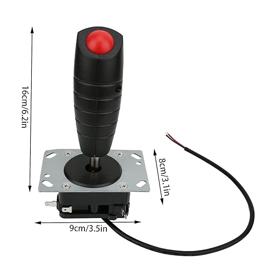 Flight Joystick 8-way adjustable joystick with trigger and top launch button for video game simulator flyer