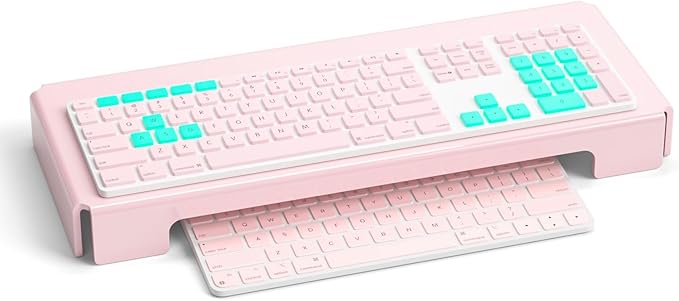 Acrylic Computer Keyboard Cover, Mechanical Keyboard Dust Cover PC Keyboard Cat Protector, Cat Keyboard Protector (1 Pack, Lightpink)