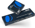 OREI 4x1 KVM 4K HDMI Over Ethernet Extender Switcher Balun Over CAT6/7 Cable 4K@60Hz Upto 230 Feet - 2 USB 1.1 Ports, Supports Keyboard and Mouse USB