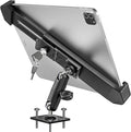woleyi Anti Theft Heavy Duty Drill Base Tablet Holder Car Mount Dashboard for Truck/Vehicle with Security Lock and Key, Compatible with iPad Pro/Air/Mini, Galaxy Tabs, More 7-11" Tablets