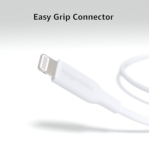 Amazon Basics USB-2.0 Type C to Lightning Cable (MFi Certified), 3 Feet, White