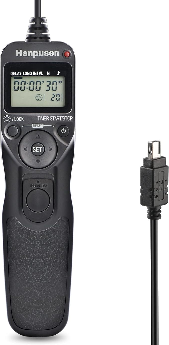 Camera Wired Timer Shutter Release, Camera Intervalometer Shutter Release Cords Compatible with Nikon Df, Z7, Z7 II, Z6, Z6 II, Z5, D750, D780, D5300, COOLPIX P950; Replaces Nikon MC-DC2