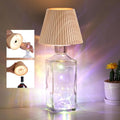 WILIT Wireless Lamp Shades for Table Lamps, 3-Level Brightness Wine Bottles Lamp, Cute Desk Lamps for Bar Decor with RGB Lights for Room, Rechargeable Light, Modern Decorative Lamp, Gifts for Women