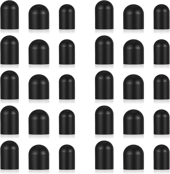 30PCS Replacement Rubber Tips for Stylus pens, Black Silicone Tips for Stylus Pens, High Sensitivity Stylushome Tip, No Scratches, Universal (0.19In,0.23In,0.27In)