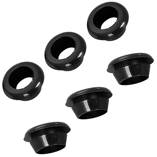 Qrity 9 PCS Rubber Grommets Cable Railing, Car Grommet, Cable Railing Protective Sleeves for Metal Posts, ID 35mm Mount Dia 40mm