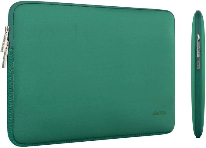 MOSISO Laptop Case 16 inch, 15-15.6 inch Laptop Sleeve Bag Compatible with MacBook Pro 16 inch, HP, Acer, Dell, Lenovo, ASUS Notebook, Neoprene Computer Sleeve Bag with Small Case, Peacock Green