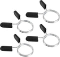 Barbell Clips Olympic Barbell Clamps Collars 2 Inches Weight Bars Lock Dumbbell Spring Clips Circlip Fitness Weightlifting Buckle 4 Pack