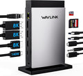 WAVLINK Laptop Docking Station 3 Monitors(Max Resolution: Single 8K or Triple 4K), 11-in-1 USB C Docking Station with 125W PD3.1 Pass-Through, HDMI + 2*DP, for MacBook M1/M2/M3/M4 & Windows, SD/TF