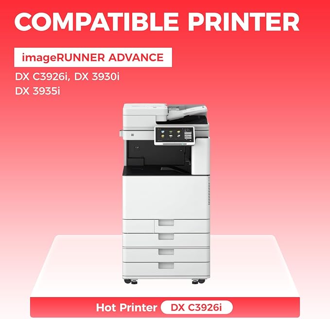 GPR-66 GPR66 Toner Compatible for Canon GPR-66 Toner Cartridge Set 4-Pack High Yield 5753C003AA 5754C003AA 5755C003AA 5756C003AA for Canon Color imageRUNNER ADVANCE DX C3926i C3930i C3935i Printer Ink