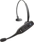 BlueParrott C400-XT Mono Bluetooth Wireless Headphones 96% Noise Canceling Trucker Headset with Mic, Convertible Over Head to Behind Neck Style with 300 ft. Wireless Range, 24 hrs. Talk Time, Black
