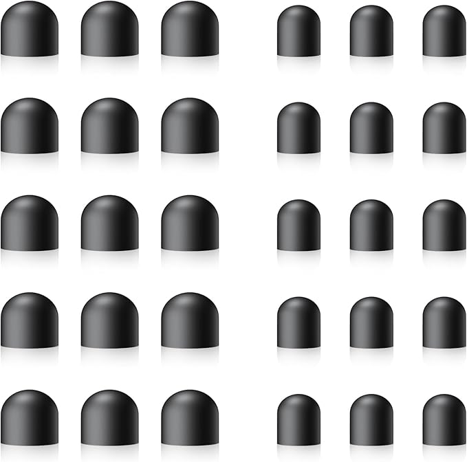 Rubber Tips for Stylus Pens (15 Pair, 0.2'' & 0.28'') Replacement nibs for Touch Screen Pen,Soft,No Scratches,Universal Stylus Ends