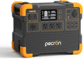 pecron Portable Power Station, E1500LFP Solar Generator 1536Wh, 2200W LiFePO4 Battery Backup, Fast Charging Power Station for Home use, RV, and Outdoor Camping