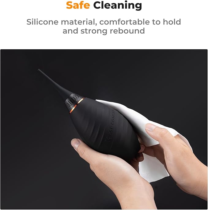 K&F CONCEPT Soft Tip Strong Air Blower, Single Air Intake Camera Lens Blower with Long Nozzle, for Digital SLR Lens Sensor LCD Screens Musical Instruments Keyboards Telescope Filters