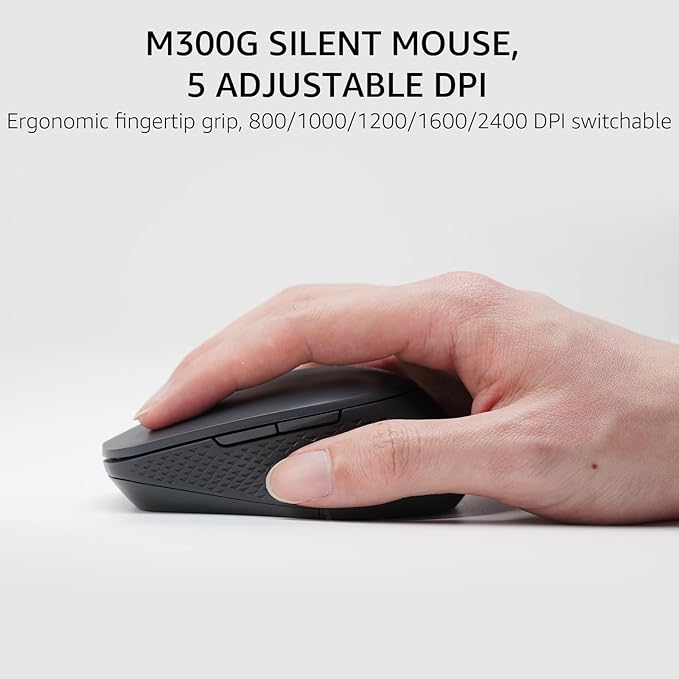 Rapoo 9360M Wireless Keyboard and Mouse Combo, Blade-Series E9310M 99-Key Ultra-Thin Keyboard and M300G Silent Mouse, Support 4 Devices, Quiet, Compact, Battery Powered, for Windows/Mac/Linux/Chrome
