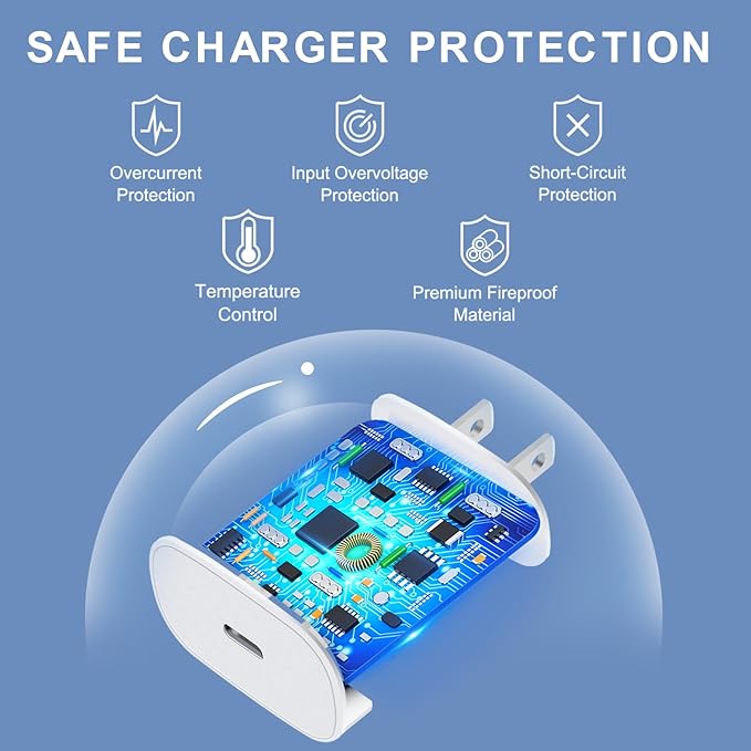 iPhone 16 15 Charger Fast Charging,30W USB C iPhone 16 15 Pro Max Charger Block &10FT Long Type C Cable Cord for iPhone 16/16 Pro Max/15/15 Pro Max/15 Plus/iPad Pro 12.9/11,Android Phone for S25Ultra