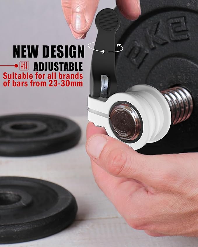 Mini Barbell Clips 1 inch I Multi-Size Adjustable Barbell Collar I 1 inch Barbell ClampsIQuick Release Weight Clips Pair of Locking for Dumbbell Bar
