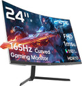 KTC 24 inch 1500R Curved Gaming Monitor 165Hz 1ms FHD 1080p VA Tilt Adaptive Sync HDR 110% sRGB DP/HDMI,VESA for Gaming Home Office Business PS5 PC Monitors