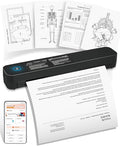 Saker Wireless Thermal Mobile Printer - Inkless, Portable Printer, Supports 8.5" X 11" US Letter & A4 Size, Compatible with Phone & Laptop - Ideal for Home, Car, Office & Travel