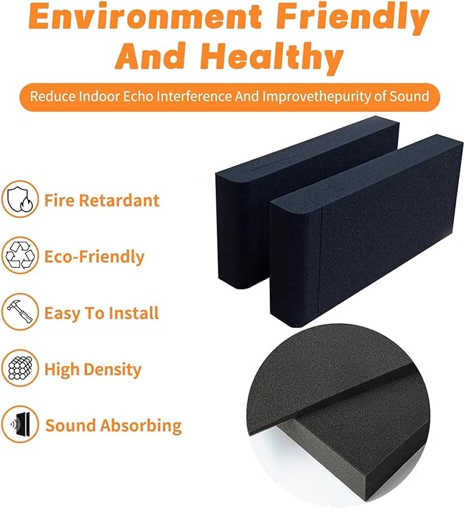 2 Pack Studio Monitor Isolation Pads for Speakers 3-5 Inches Sound Insulation Studio Foam Prevents Vibrations Acoustic Speaker Isolation Pad High Density Fits Most Stands