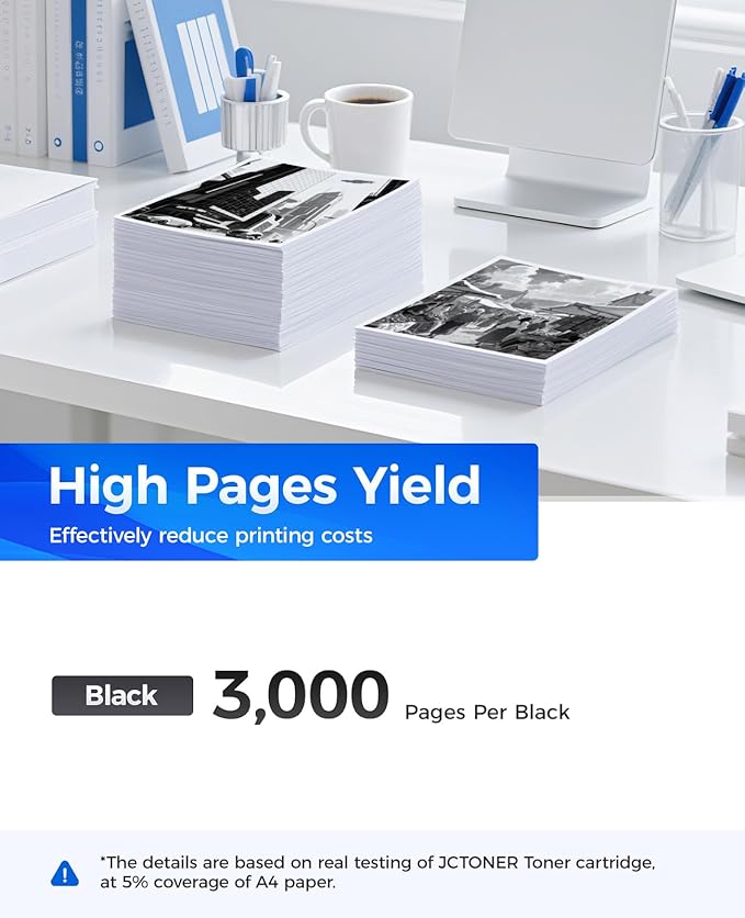 TN830XL Black Toner Cartridge 2-Pack High Yield Replacement for Brother TN830XL TN830 XL Compatible for HL-L2460DW HL-L2405W HL-L2480DW MFC-L2820DW DCP-L2640DW MFC-L2900DW HL-L2400D Laser Printer Ink