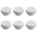 dracaena.io 6 pack G1/4" thread, Thin water Stop Plug Fitting with Coin Slot for Computer water cooling System, durable brass/copper material, White