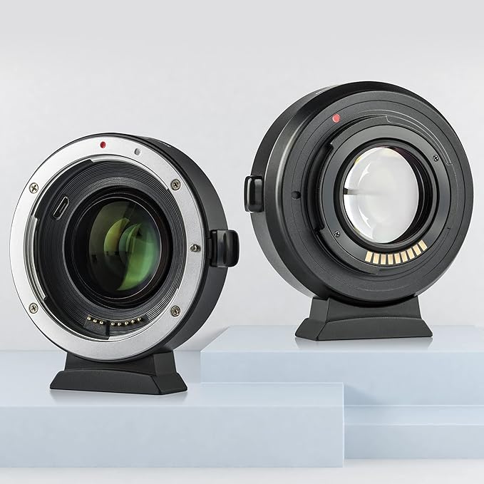 VILTROX EF-EOS M2 Auto Focus Lens Adapter 0.71x Reducer Speed Booster for Canon EF Mount Lens to Canon EF-M Mount Mirrorless Camera EOS M M2 M3 M5 M6 M10 M50 M100