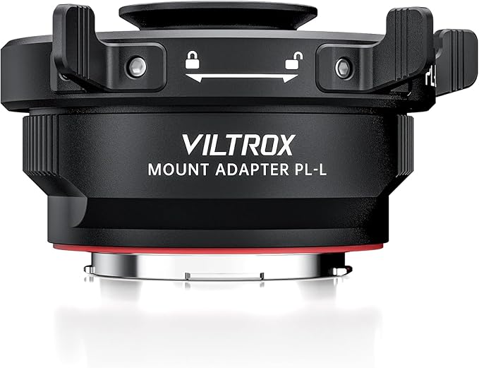 VILTROX PL-L Lens Mount Adapter with Security Lock for PL Mount Lens to L Mount Camera Panasonic S1 S1R S1H S5/Leica SL SL2 CL TL/Sigma fp L
