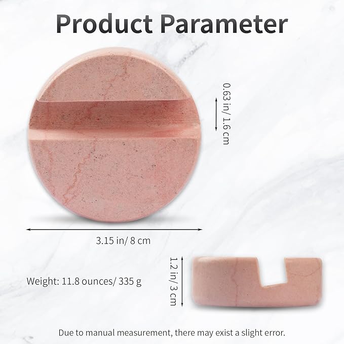 Marble Phone Stand for Desk - Cell Phone Holder for Nightstand Office Decor Compatible with iPhone 17 16 15 Pro Max iPad mini, Telephone Boho Pink Marble Kitchen Accessories