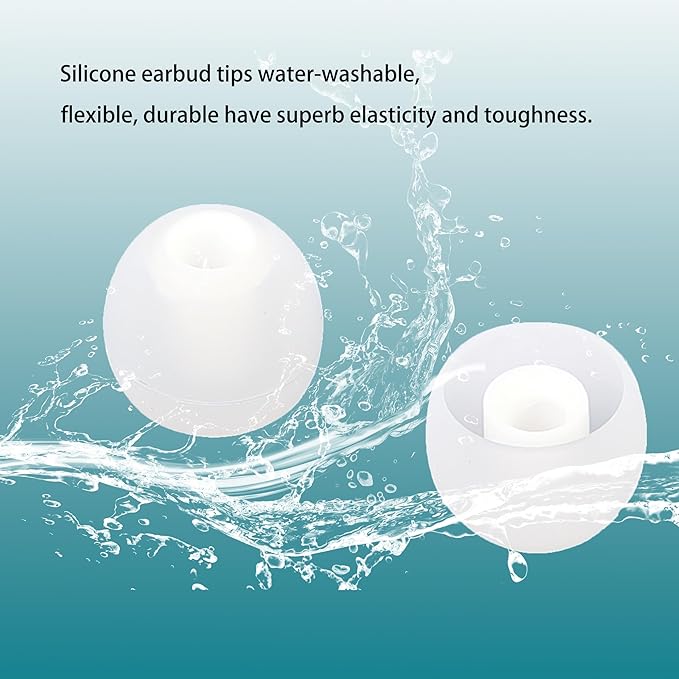 Silicone Replacement Earbud Tips Earbud Covers Fit Most in-Ear Earbuds - Image 5