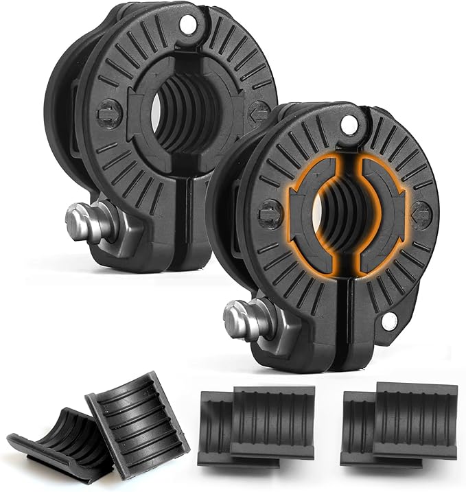 MAXRICH Barbell Clamp 1 inch Multiple Sizes & Adjustable Weight Clips for Quick Release Barbell Collars