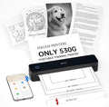 iDPRT Portable Printer Wireless for Travel, Inkless Bluetooth Thermal Printers for Home,Office,Vehicles203DPI,Supports 8.5" x 11" US Letter&A4 A5 Size,Compatible with Android and iOS Phones&PC