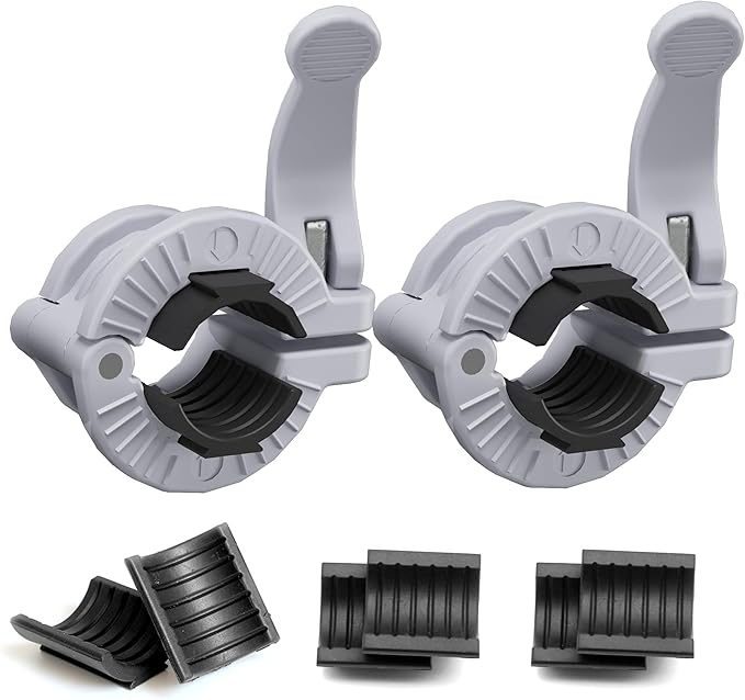 MAXRICH Barbell Clamp 1 inch Multiple Sizes & Adjustable Weight Clips for Quick Release Barbell Collars