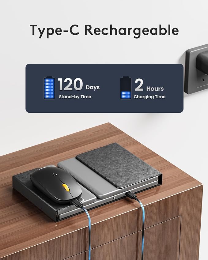 Foldable Keyboard and Mouse, Samsers Folding Bluetooth Keyboard Combo, 2.4G + BT5.0 x 2, Full-Size Portable Travel Keyboard & USB-C Rechargeable Wireless Mouse for Windows Android iOS Mac OS
