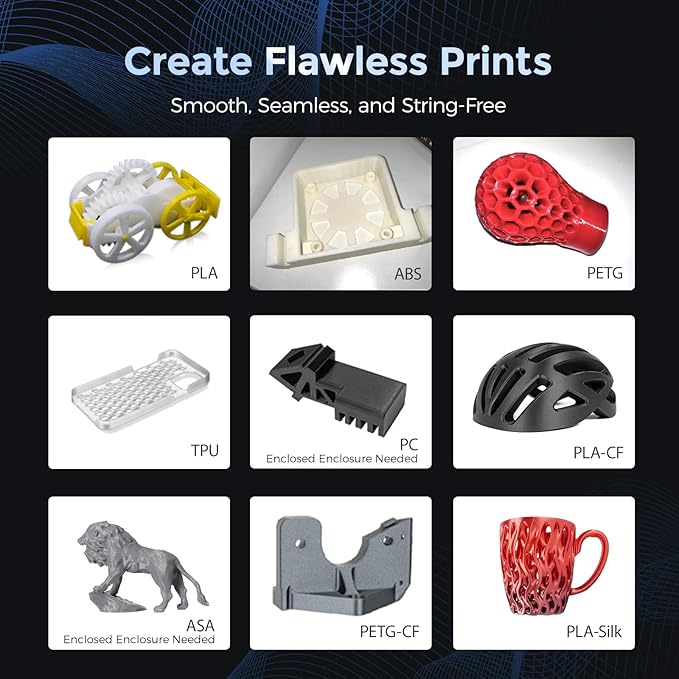 FLASHFORGE Adventurer 5M 3D Printer with Fully Auto Leveling, Max 600mm/s High Speed Printing, 280°C Direct Extruder with 3S Detachable Nozzle, CoreXY All Metal Structure, Print Size 220x220x220mm